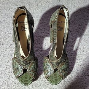 Alexandre Birman Snakeskin Heels